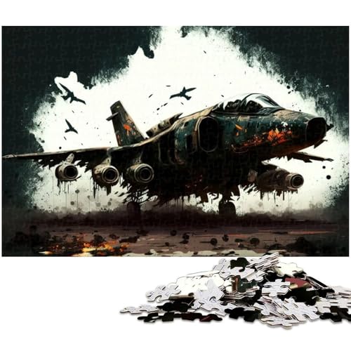 1000 teiliges Puzzle für Erwachsene Feuerflugzeuge Puzzle für Lernspiele Herausforderung Spielzeug Kunstwerk Geschenk 1000 Teile (38 x 26 cm) von zouxangzz