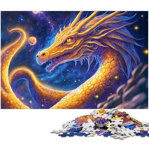 1000 teiliges Puzzle für Erwachsene Fliegender Drache Geburtstagsgeschenk für Teenager ab 14 Jahren 1000 Teile (75 x 50 cm) von zouxangzz
