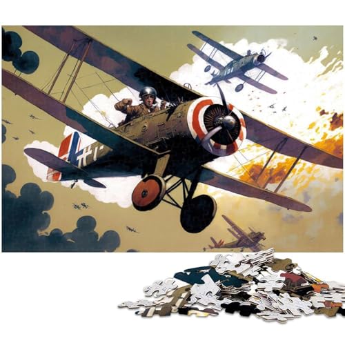 1000 teiliges Puzzle für Erwachsene Flugzeug EIN Kunstwerk für Teenager ab 14 Jahren 1000 Teile (38 x 26 cm) von zouxangzz