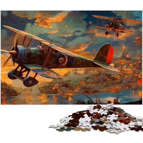 1000 teiliges Puzzle für Erwachsene Flugzeug Puzzle Geburtstagsgeschenk für Teenager ab 14 Jahren 1000 Teile (75 x 50 cm) von zouxangzz