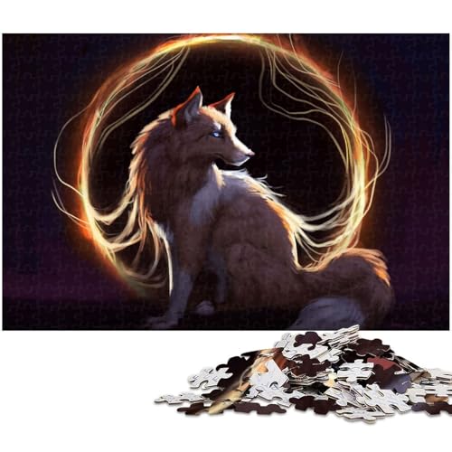 1000 teiliges Puzzle für Erwachsene Füchse Puzzle als Geschenk Stressabbau schwierige Herausforderung 1000 Teile (75 x 50 cm) von zouxangzz