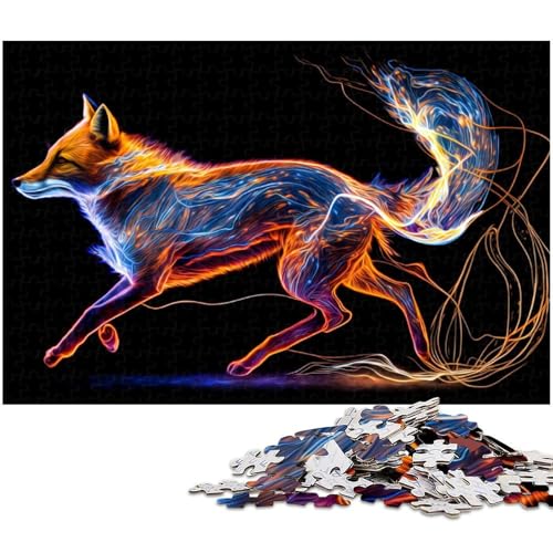 1000 teiliges Puzzle für Erwachsene Füchse Puzzle für Lernspiele Herausforderung Spielzeug Kunstwerk Geschenk 1000 PCS (75 x 50 cm) von zouxangzz