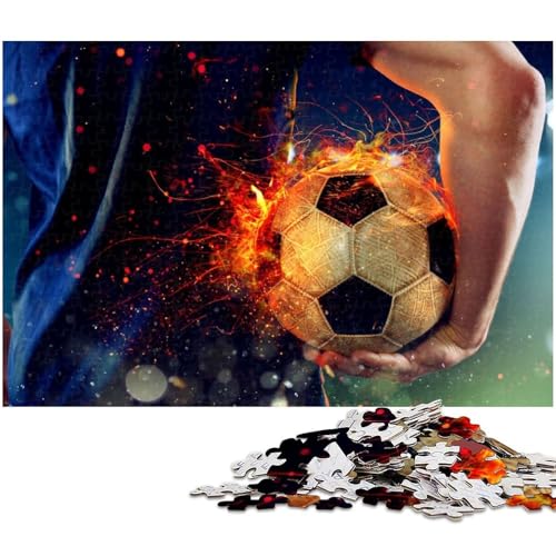 1000 teiliges Puzzle für Erwachsene Fußball Spielzeug Denkspiel anspruchsvolles Puzzlespiel und Familienspiel 1000 Teile (75 x 50 cm) von zouxangzz