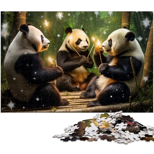 1000 teiliges Puzzle für Erwachsene Galaxy Panda Spielzeug Denkspiel anspruchsvolles Puzzlespiel und Familienspiel (Größe 75 x 50 cm) von zouxangzz