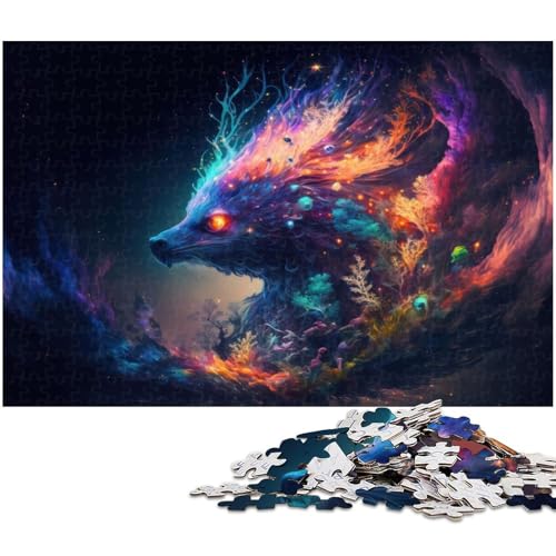 1000 teiliges Puzzle für Erwachsene Geistertiere EIN Kunstwerk für Teenager ab 14 Jahren (Größe 38 x 26 cm) von zouxangzz