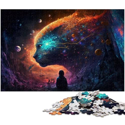 1000 teiliges Puzzle für Erwachsene Geistertiere Puzzle aus Holz Lernspielzeug (Größe 75 x 50 cm) von zouxangzz