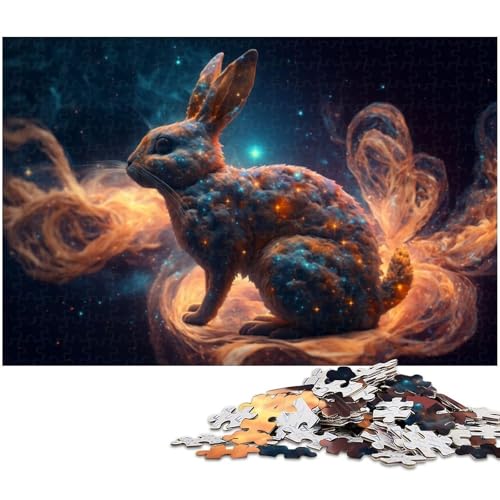 1000 teiliges Puzzle für Erwachsene Hasenspielzeug Denkspiel anspruchsvolles Puzzlespiel und Familienspiel (Größe 38 x 26 cm) von zouxangzz