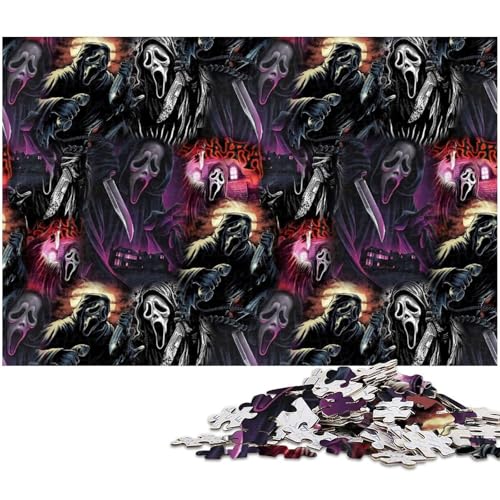 1000 teiliges Puzzle für Erwachsene Horror Monster Puzzle als Geschenk Stressabbau schwierige Herausforderung (Größe 75 x 50 cm) von zouxangzz