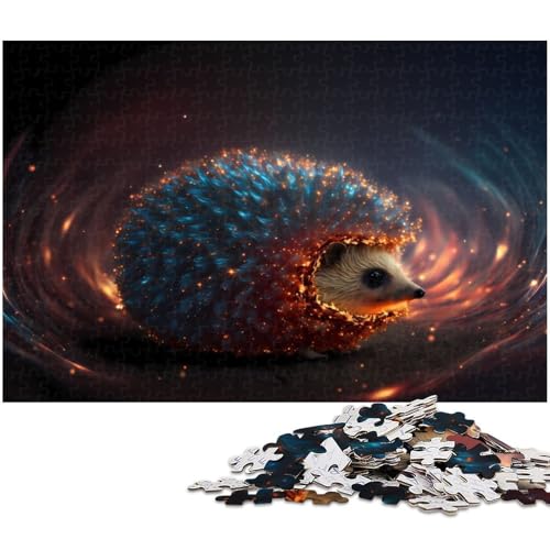 1000 teiliges Puzzle für Erwachsene Igel Spielzeug Denkspiel anspruchsvolles Puzzlespiel und Familienspiel (Größe 38 x 26 cm) von zouxangzz