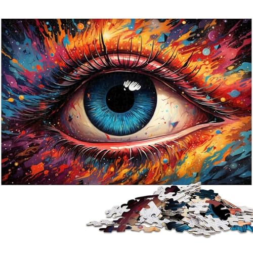 1000 teiliges Puzzle für Erwachsene Imagine Colorful Eyes Spielzeug Denkspiel anspruchsvolles Puzzlespiel und Familienspiel 1000 Teile (38 x 26 cm) von zouxangzz