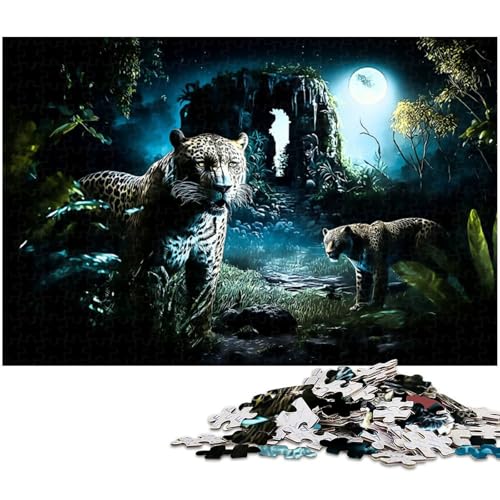 1000 teiliges Puzzle für Erwachsene Jaguar Spielzeug Denkspiel anspruchsvolles Puzzlespiel und Familienspiel (Größe 38 x 26 cm) von zouxangzz