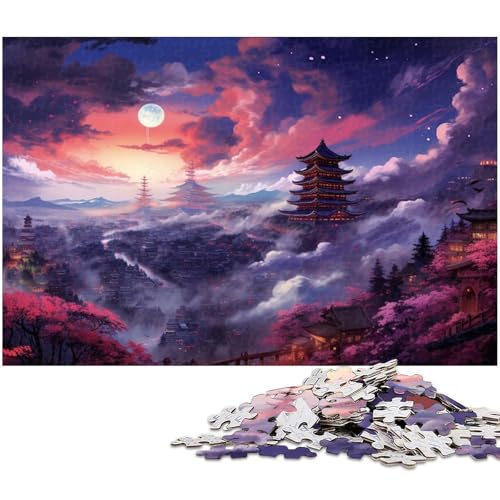 1000 teiliges Puzzle für Erwachsene Kiyomizudera Tempel Japan Puzzle Spaß für die ganze Familie Aktivitäten zu Hause Geburtstagsgeschenk Reisegeschenke 1000 Teile (38 x 26 cm) von zouxangzz