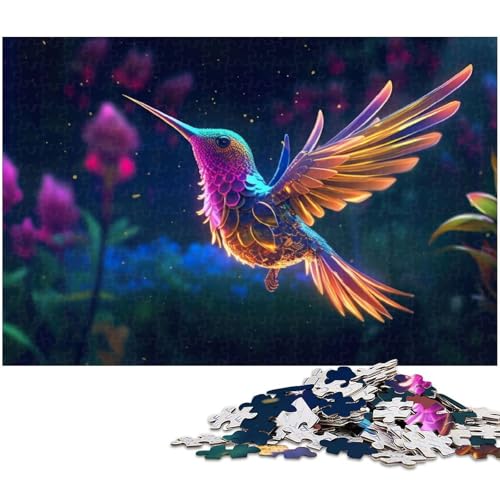 1000 teiliges Puzzle für Erwachsene Kolibri Puzzle Lernspiel Herausforderung Spielzeug Kunstwerk Geschenk 1000 Teile (38 x 26 cm) von zouxangzz