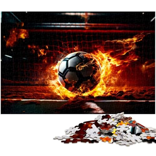 1000 teiliges Puzzle für Erwachsene Kunst Fußball Puzzle Geschenke Geburtstagsgeschenke für Teenager ab 14 Jahren 1000 Teile (75 x 50 cm) von zouxangzz