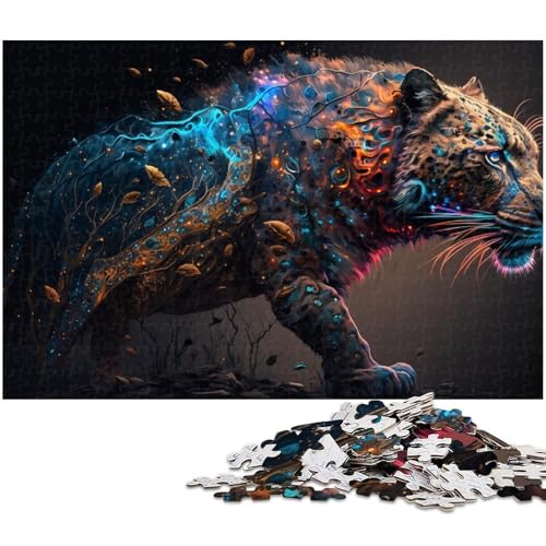 1000 teiliges Puzzle für Erwachsene Kunst Graffiti Tiger Spielzeug Denkspiel anspruchsvolles Puzzlespiel und Familienspiel 1000 Teile (75 x 50 cm) von zouxangzz