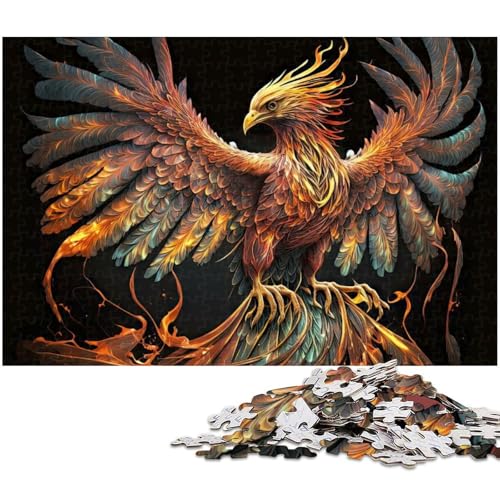 1000 teiliges Puzzle für Erwachsene Kunst Phoenix Puzzle für Lernspiele Herausforderung Spielzeug Kunstwerk Geschenk 1000 Teile (75 x 50 cm) von zouxangzz