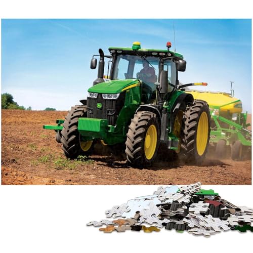 1000 teiliges Puzzle für Erwachsene Landwirtschaftsgeräte Traktoren Puzzle Kunstwerk für Teenager ab 14 Jahren (Größe 75 x 50 cm) von zouxangzz
