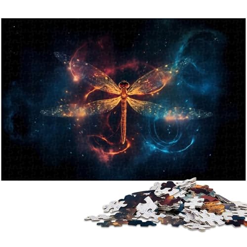 1000 teiliges Puzzle für Erwachsene Libelle EIN Kunstwerk für Teenager ab 14 Jahren (Größe 75 x 50 cm) von zouxangzz