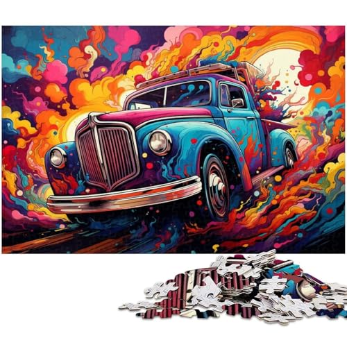 1000 teiliges Puzzle für Erwachsene Mal LKW Puzzles für Erwachsene und Kinder Papierpuzzle tolles Geschenk 1000 PCS (38 x 26 cm) von zouxangzz
