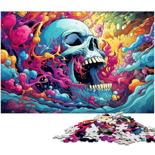 1000 teiliges Puzzle für Erwachsene Monster auf Buntem Hintergrund präzise geschnittenes Puzzle Kunstwerk Geschenk für Teenager ab 14 Jahren 1000 Teile (75 x 50 cm) von zouxangzz