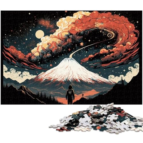 1000 teiliges Puzzle für Erwachsene Mount Fuji EIN Kunstwerk für Teenager ab 14 Jahren (Größe 38 x 26 cm) von zouxangzz