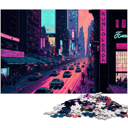 1000 teiliges Puzzle für Erwachsene New York City Spielzeug Denkspiel anspruchsvolles Puzzlespiel und Familienspiel 1000 Teile (75 x 50 cm) von zouxangzz
