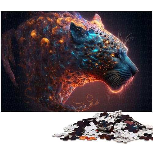 1000 teiliges Puzzle für Erwachsene Panther Puzzle Holzpuzzle Lernspielzeug (Größe 75 x 50 cm) von zouxangzz