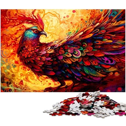 1000 teiliges Puzzle für Erwachsene Phoenix Impossible Puzzle für Teenager ab 14 Jahren (Größe 75 x 50 cm) von zouxangzz