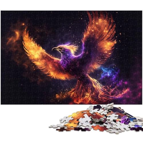 1000 teiliges Puzzle für Erwachsene Phoenix Puzzle Lernspiel Herausforderung Spielzeug Kunstwerk Geschenk (Größe 38 x 26 cm) von zouxangzz