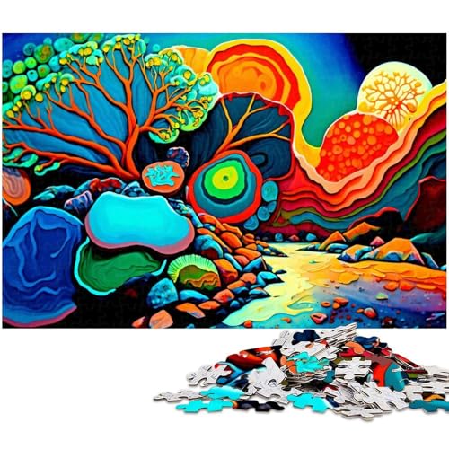 1000 teiliges Puzzle für Erwachsene Pilztürme Fantasiespielzeug Denkspiel anspruchsvolles Puzzlespiel und Familienspiel (Größe 75 x 50 cm) von zouxangzz