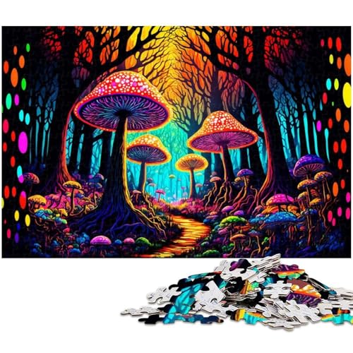 1000 teiliges Puzzle für Erwachsene Pilzwald Spielzeug Denkspiel anspruchsvolles Puzzlespiel und Familienspiel (Größe 38 x 26 cm) von zouxangzz