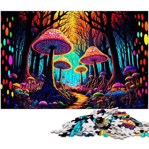 1000 teiliges Puzzle für Erwachsene Pilzwald Spielzeug Denkspiel anspruchsvolles Puzzlespiel und Familienspiel (Größe 75 x 50 cm) von zouxangzz