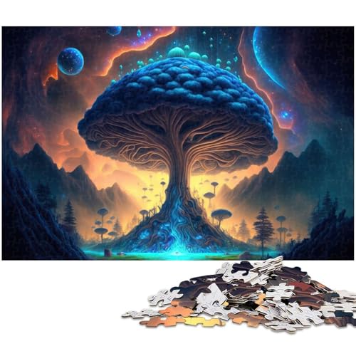 1000 teiliges Puzzle für Erwachsene Psychedelisches Puzzle Holzpuzzle Lernspielzeug (Größe 75 x 50 cm) von zouxangzz