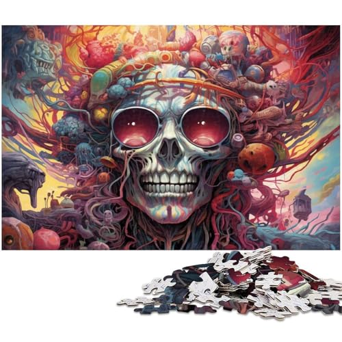 1000 teiliges Puzzle für Erwachsene Psychedelisches kosmisches Monster Puzzle Papierpuzzle Lernspielzeug 1000 Teile (38 x 26 cm) von zouxangzz