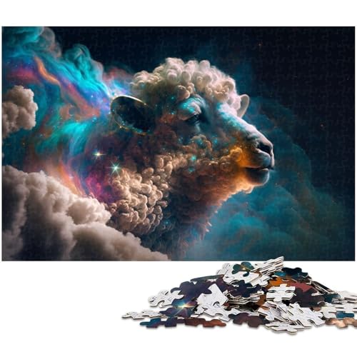 1000 teiliges Puzzle für Erwachsene Schaf Spielzeug Denkspiel anspruchsvolles Puzzlespiel und Familienspiel (Größe 75 x 50 cm) von zouxangzz
