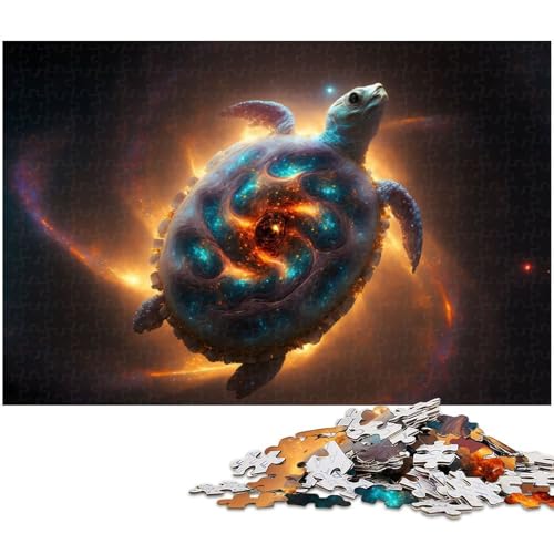 1000 teiliges Puzzle für Erwachsene Schildkröten Puzzle für Kinder Holzpuzzle Lernspiel für Erwachsene (Größe 75 x 50 cm) von zouxangzz