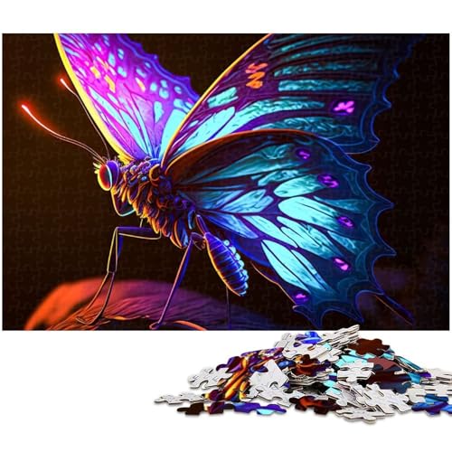 1000 teiliges Puzzle für Erwachsene Schmetterling EIN Kunstwerk für Teenager ab 14 Jahren (Größe 75 x 50 cm) von zouxangzz