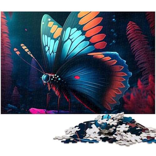 1000 teiliges Puzzle für Erwachsene Schmetterlingspuzzle Geburtstagsgeschenk für Teenager ab 14 Jahren (Größe 75 x 50 cm) von zouxangzz