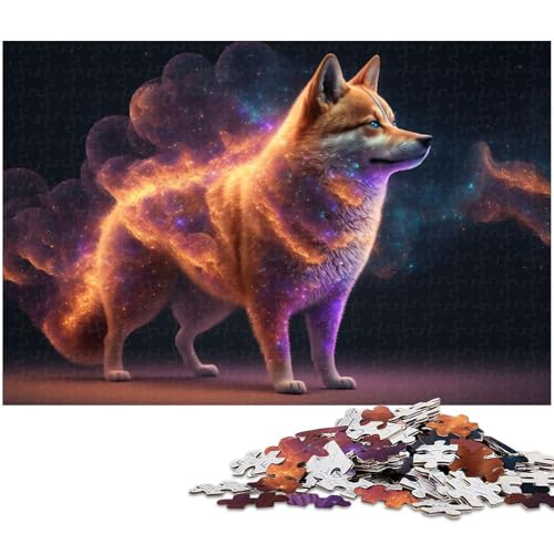 1000 teiliges Puzzle für Erwachsene Shiba Inu Spielzeug Denkspiel anspruchsvolles Puzzlespiel und Familienspiel (Größe 75 x 50 cm) von zouxangzz