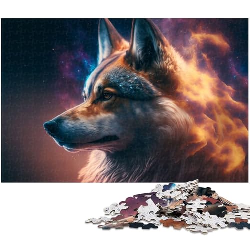 1000 teiliges Puzzle für Erwachsene Siberian Husky Puzzle für Lernspiele Herausforderungen Spielzeug Kunstwerk Geschenk (Größe 38 x 26 cm) von zouxangzz