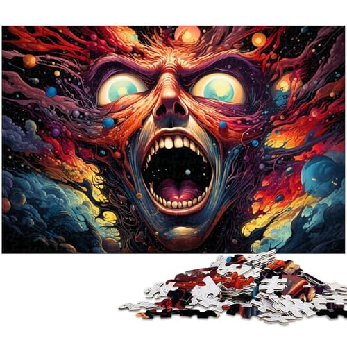 1000 teiliges Puzzle für Erwachsene Stellen Sie Sich farbenfrohe psychedelische Monster als Puzzle vor EIN Kunstwerk für Teenager ab 14 Jahren 1000 Teile (75 x 50 cm) von zouxangzz