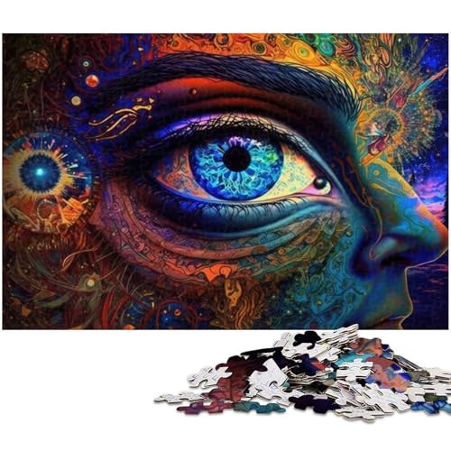 1000 teiliges Puzzle für Erwachsene Third Eye Journey Spielzeug Denkspiel anspruchsvolles Puzzlespiel und Familienspiel (Größe 38 x 26 cm) von zouxangzz
