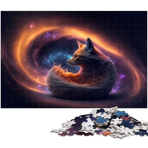1000 teiliges Puzzle für Erwachsene Tier Fuchs Spielzeug Denkspiel anspruchsvolles Puzzlespiel und Familienspiel (Größe 38 x 26 cm) von zouxangzz