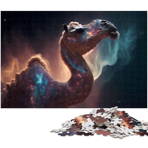 1000 teiliges Puzzle für Erwachsene Tier Kamel Spielzeug Denkspiel anspruchsvolles Puzzlespiel und Familienspiel 1000 Teile (38 x 26 cm) von zouxangzz