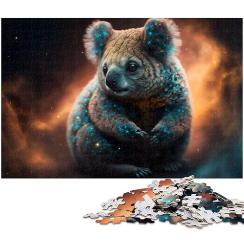 1000 teiliges Puzzle für Erwachsene Tier Koala Puzzle Papierpuzzle Lernspielzeug (Größe 38 x 26 cm) von zouxangzz