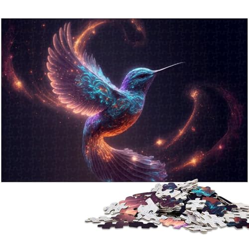 1000 teiliges Puzzle für Erwachsene Tier Kolibri EIN Kunstwerk für Teenager ab 14 Jahren (Größe 75 x 50 cm) von zouxangzz