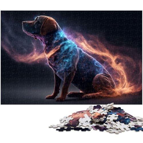 1000 teiliges Puzzle für Erwachsene Tier Labrador Spielzeug Denkspiel anspruchsvolles Puzzlespiel und Familienspiel 1000 Teile (75 x 50 cm) von zouxangzz
