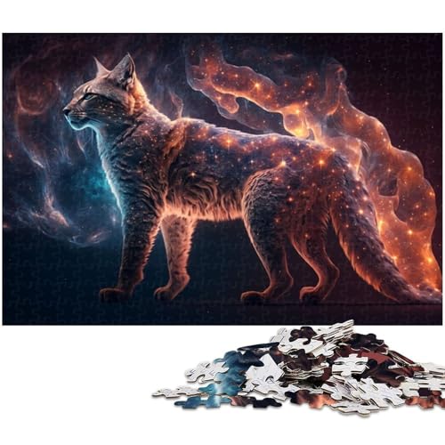 1000 teiliges Puzzle für Erwachsene Tier Luchs Spielzeug Denkspiel anspruchsvolles Puzzlespiel und Familienspiel 1000 Teile (38 x 26 cm) von zouxangzz