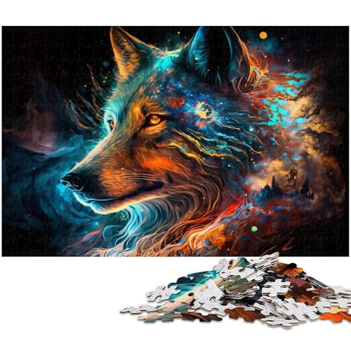 1000 teiliges Puzzle für Erwachsene Tier Wolf Spielzeug Denkspiel anspruchsvolles Puzzlespiel und Familienspiel 1000 Teile (38 x 26 cm) von zouxangzz