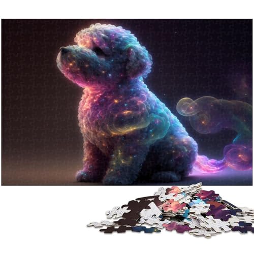1000 teiliges Puzzle für Erwachsene Tierpudel Puzzle für Kinder Papierpuzzle Lernspiel für Erwachsene (Größe 38 x 26 cm) von zouxangzz